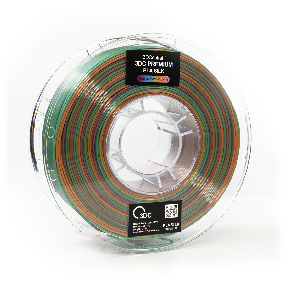 Premium rainbow macaron series 3D printer filament spool