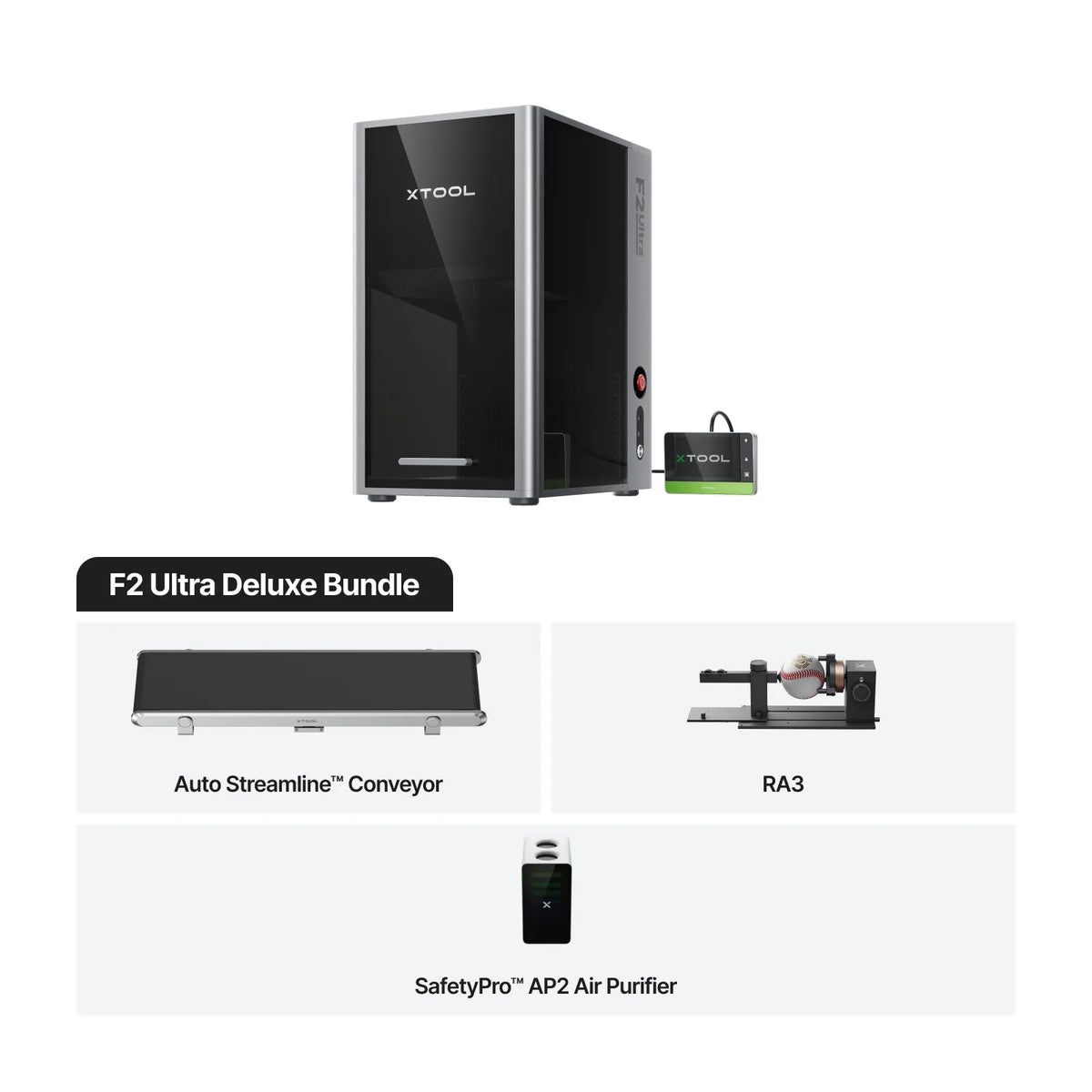 xTool F2 Ultra 60W MOPA & 40W Diode Dual Laser Engraver (Class 4)