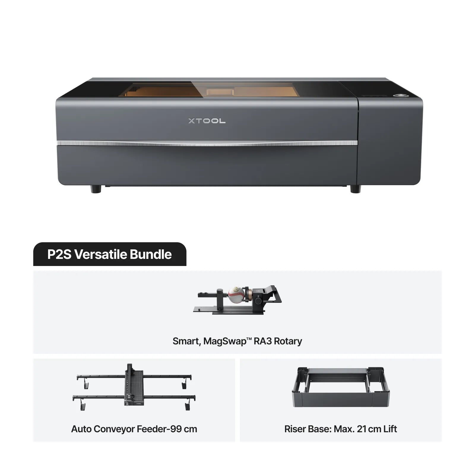 xTool P2S - 55W CO2 Laser Engraver/Cutter
