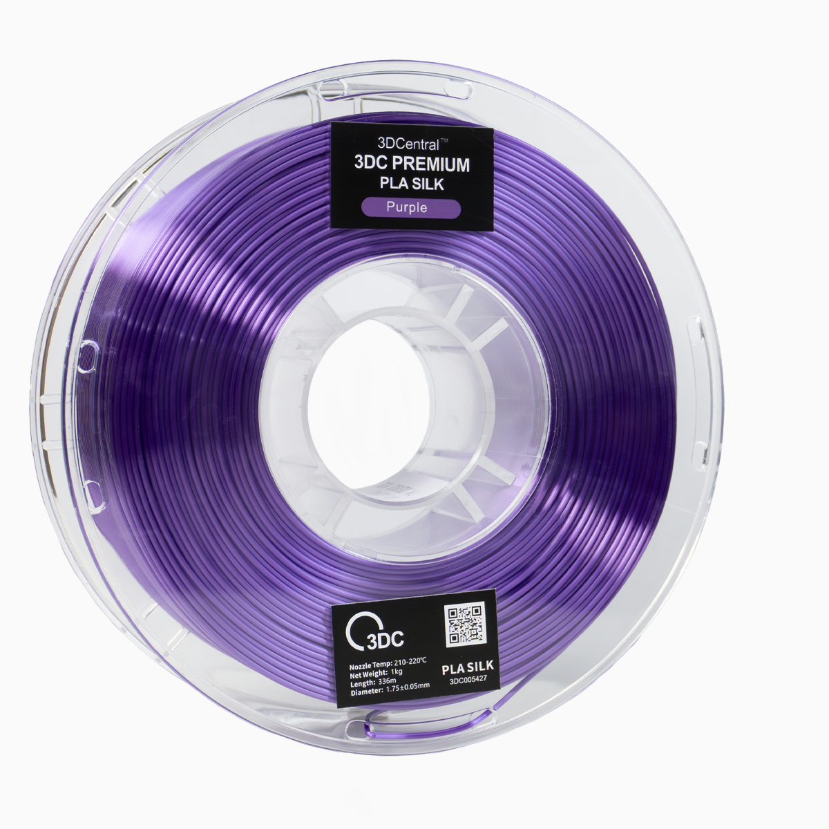 Premium purple 3D printer filament spool