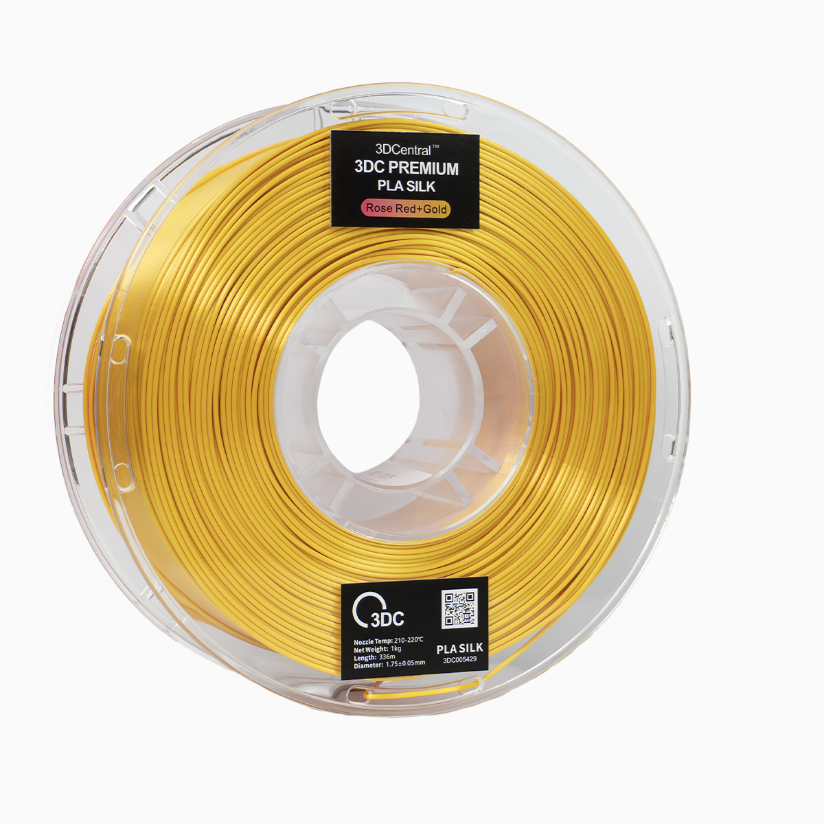 Premium rose and gold 3D printer filament spool