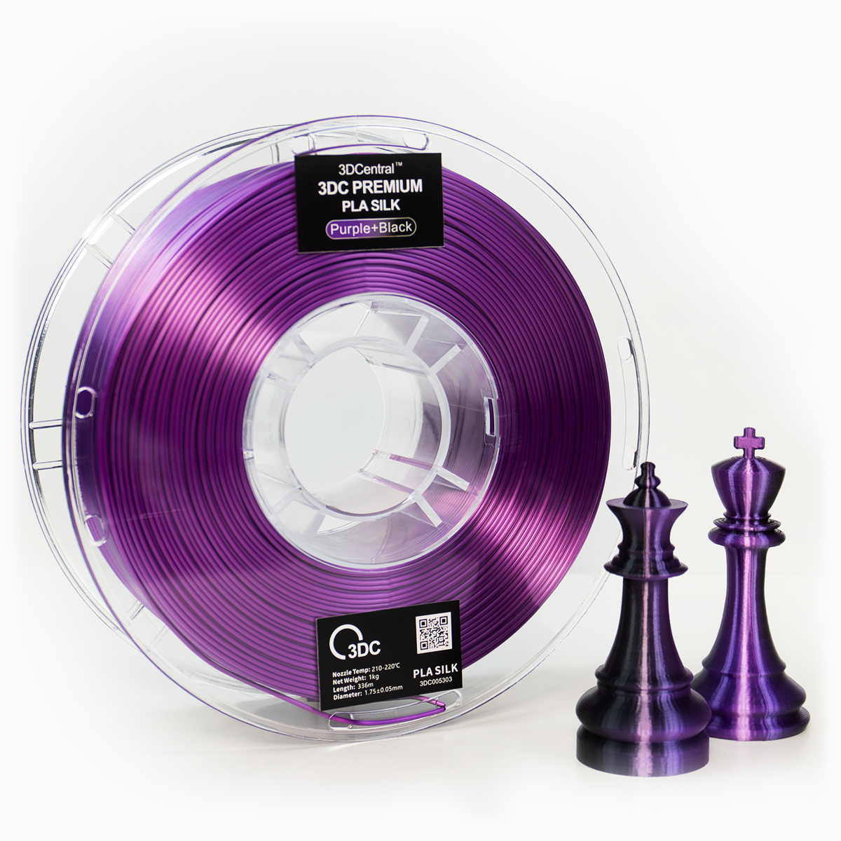 3DC Premium PLA Dual Colour Silk Filament