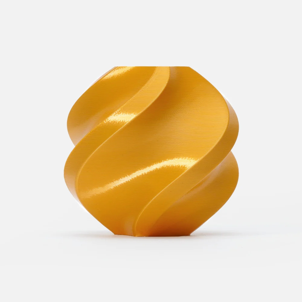 Silk gold PLA filament spool for 3D printing from 3D Central
