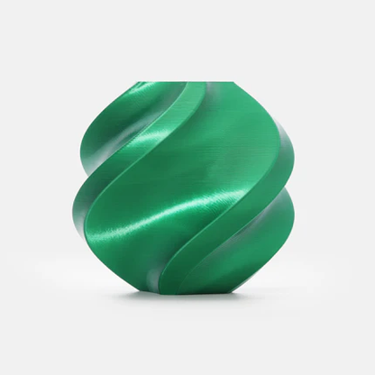 Silk green PLA filament spool for 3D printing from 3D Central