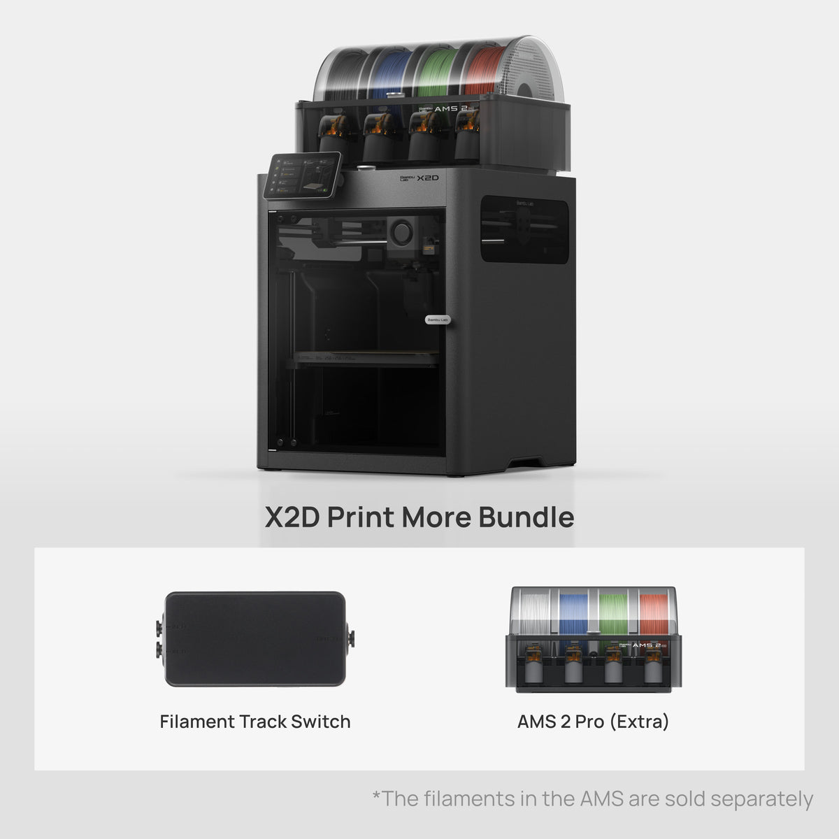 Bambu Lab X2D Combo 3D Printer