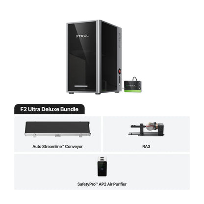 xTool F2 Ultra 60W MOPA & 40W Diode Dual Laser Engraver (Class 4)